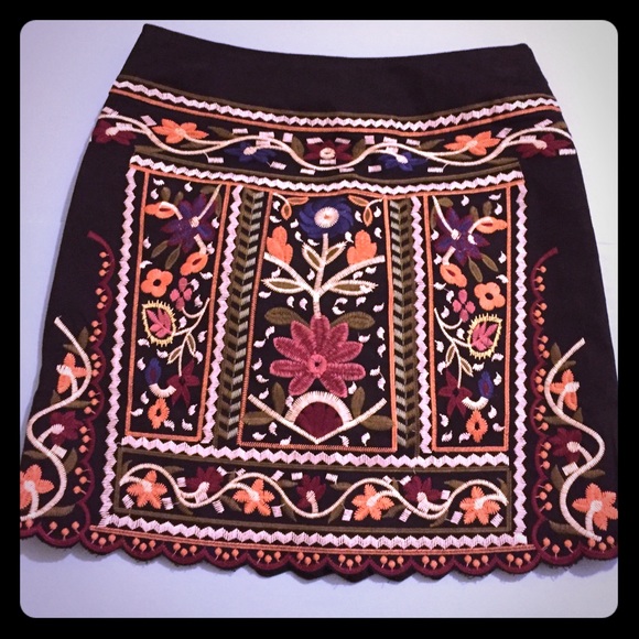 eri + ali Dresses & Skirts - 🆕NWT:TAYLA BOHO EMBROIDERED SKIRT FROM ANTHRO